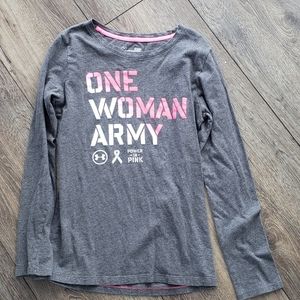 Small Under Armour long sleeve shirt one women army